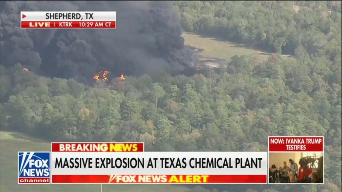 Explosion At Texas Chemical Plants Causes Massive Inferno