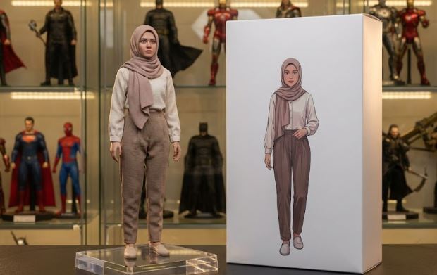 prompt foto ai miniatur