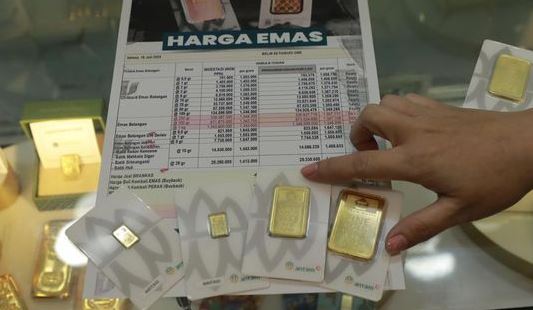 harga emas antam turun