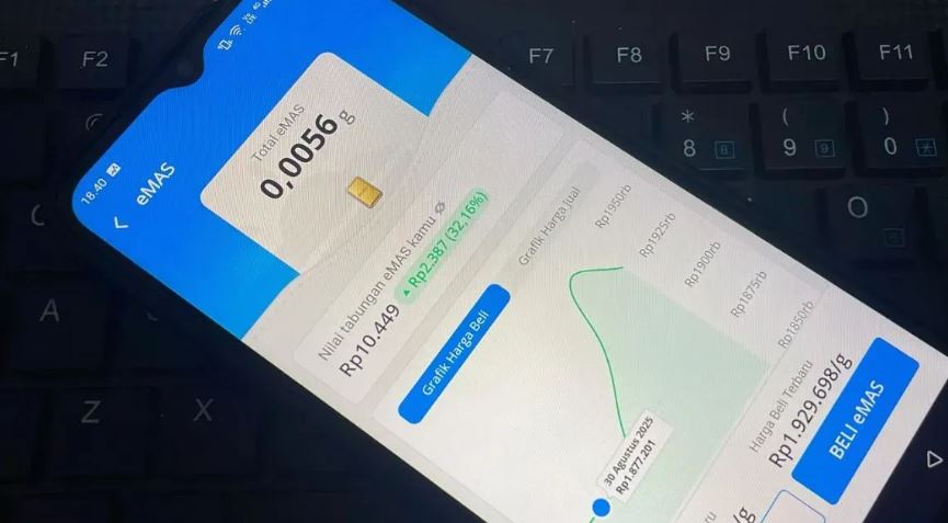 investasi emas di aplikasi dana