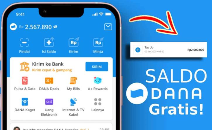 klaim saldo dana gratis hari ini